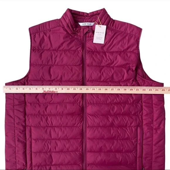 Peter Millar Crown Sport All Course Vest Pomegranate Size XL $225